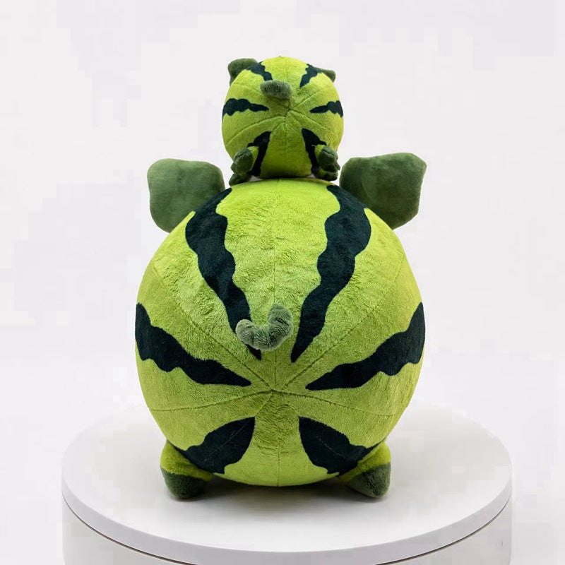 Round Camouflage Pig Plush Collectible Soft Toy with Leaf-Shaped Ears Kalsten