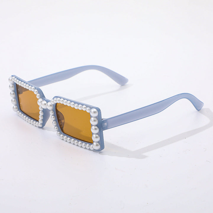 Pearl-Embellished Retro Sunglasses Kalsten