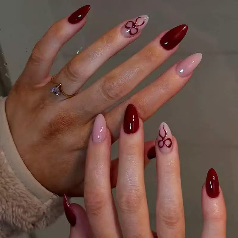 Acrylic nail set with luxurious shine and playful design accents Kalsten