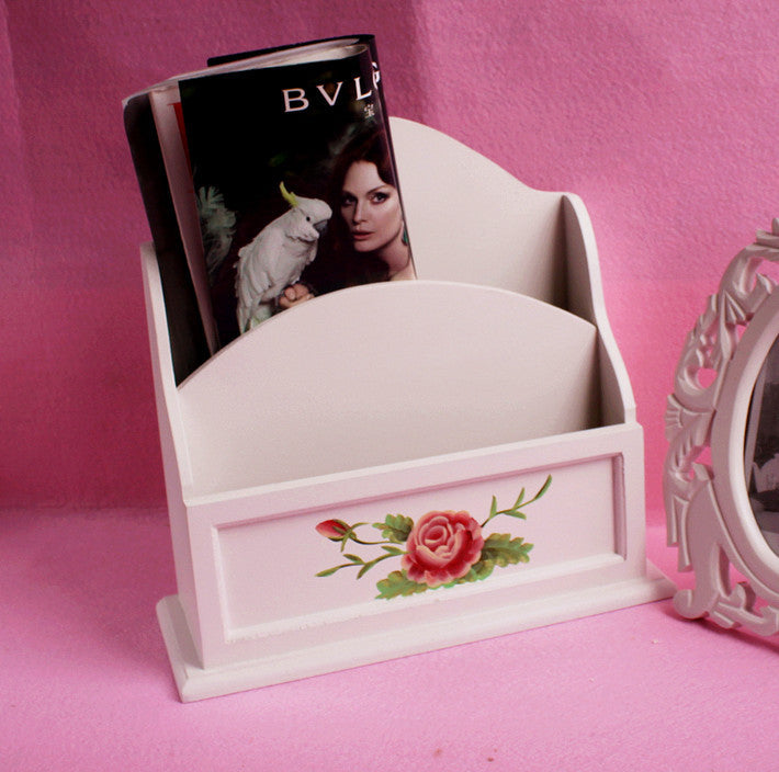 Decorative Wooden Flowers Organizer