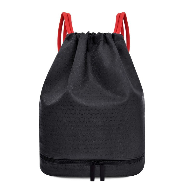 Lightweight Hexagonal Pattern Drawstring Backpack Kalsten