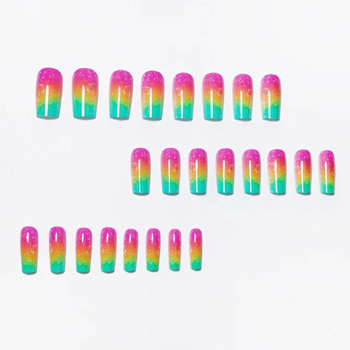 Gradient Glitter Ombre Nail Art Kalsten