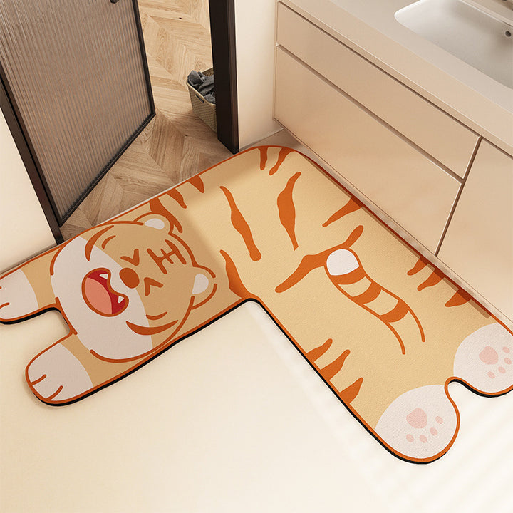 Fun-Filled Cartoon-Themed Bath Mat Kalsten
