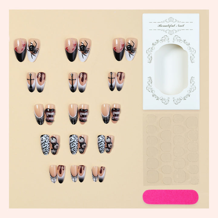Gothic-Themed Press-On Nail Collection Kalsten