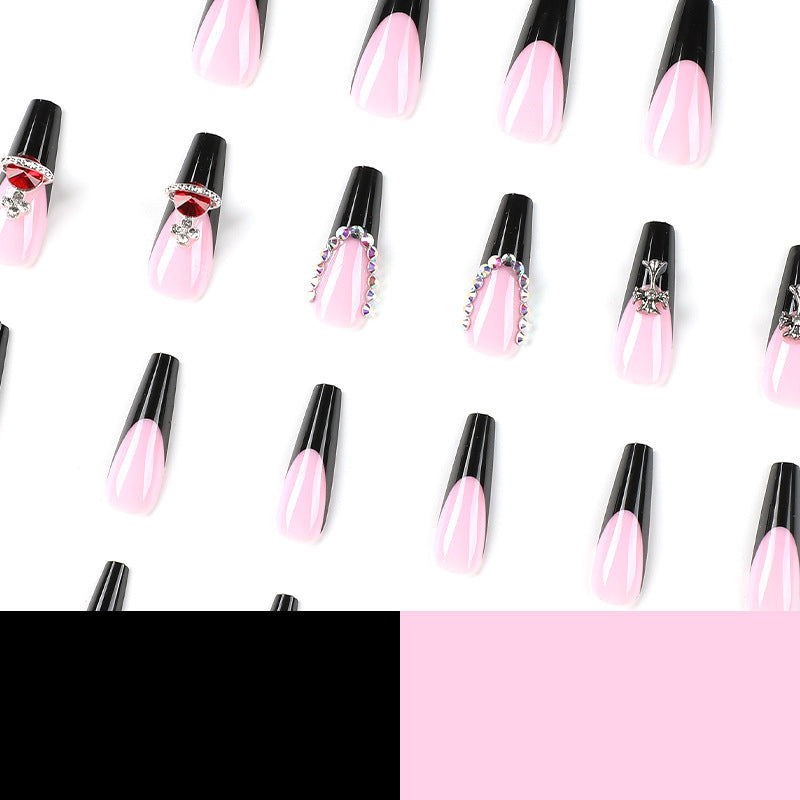 Artful Nail Extensions with Rhinestone and Planet Designs Kalsten