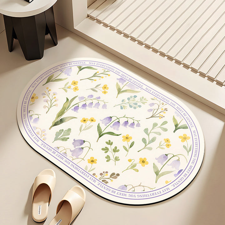 Floral Bath Mat