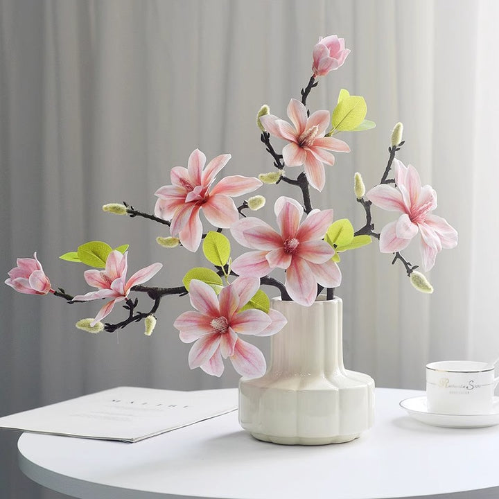 Lifelike Magnolia Flower Arrangement