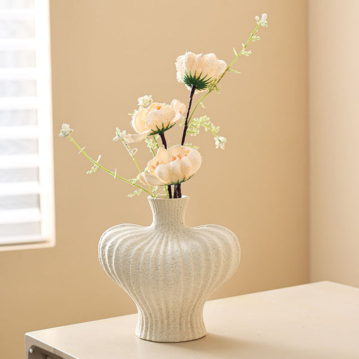 Artistic Textured Decorative Ceramic Vase