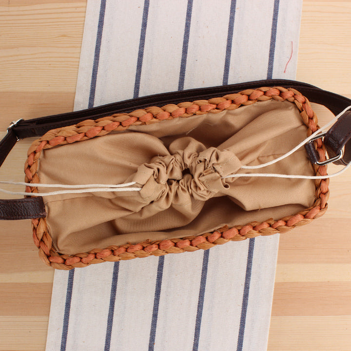 Shoulder bag with Woven Design and Sturdy Shoulder Strap Kalsten