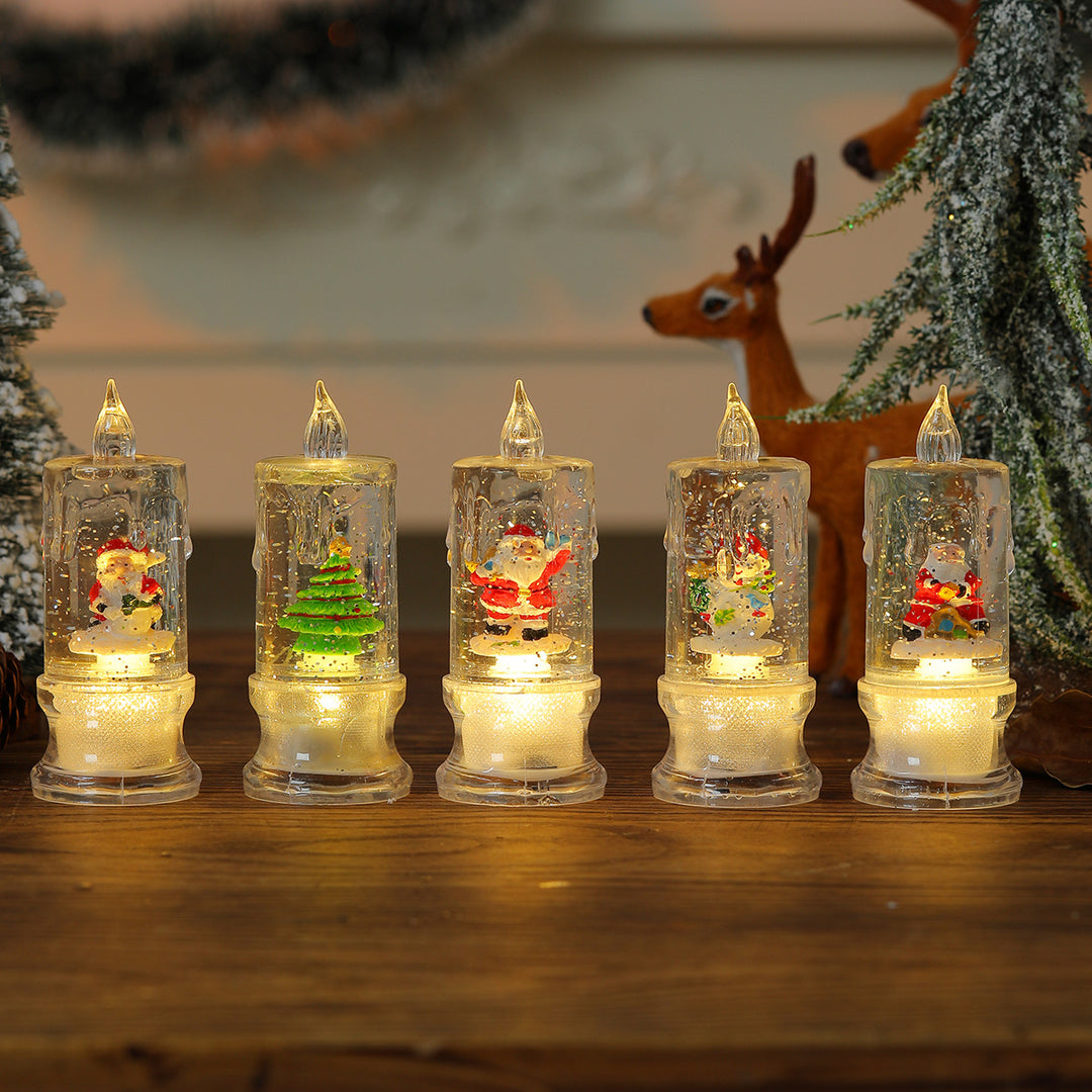 LED Illuminated Christmas Candle Figurine Kalsten