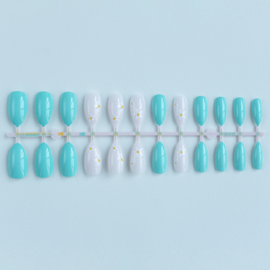 Floral Inspired Acrylic Nail Art