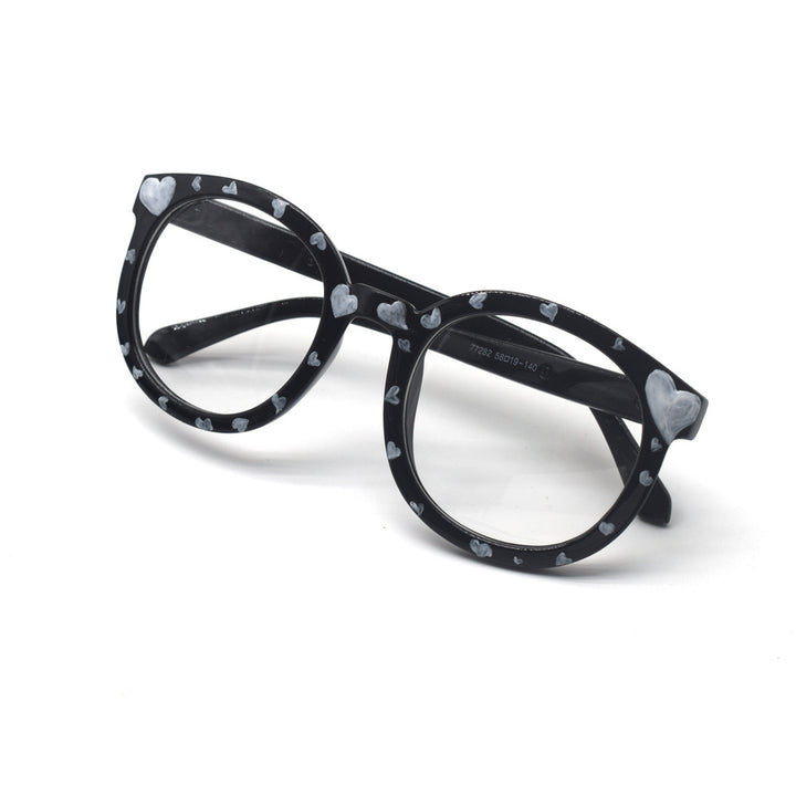 Trendy Heart-Printed Cat-Eye Glasses Kalsten