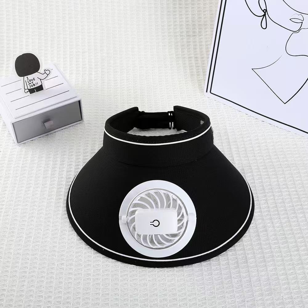 visor with detachable USB fan, adjustable headband and breathable UV protection Kalsten