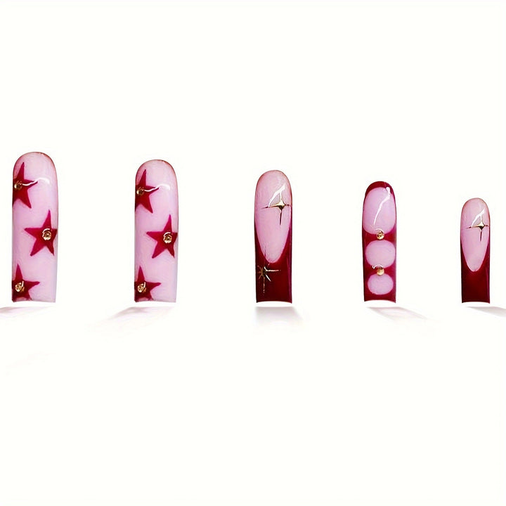 Star-Accent Press-On Nail Art Kalsten