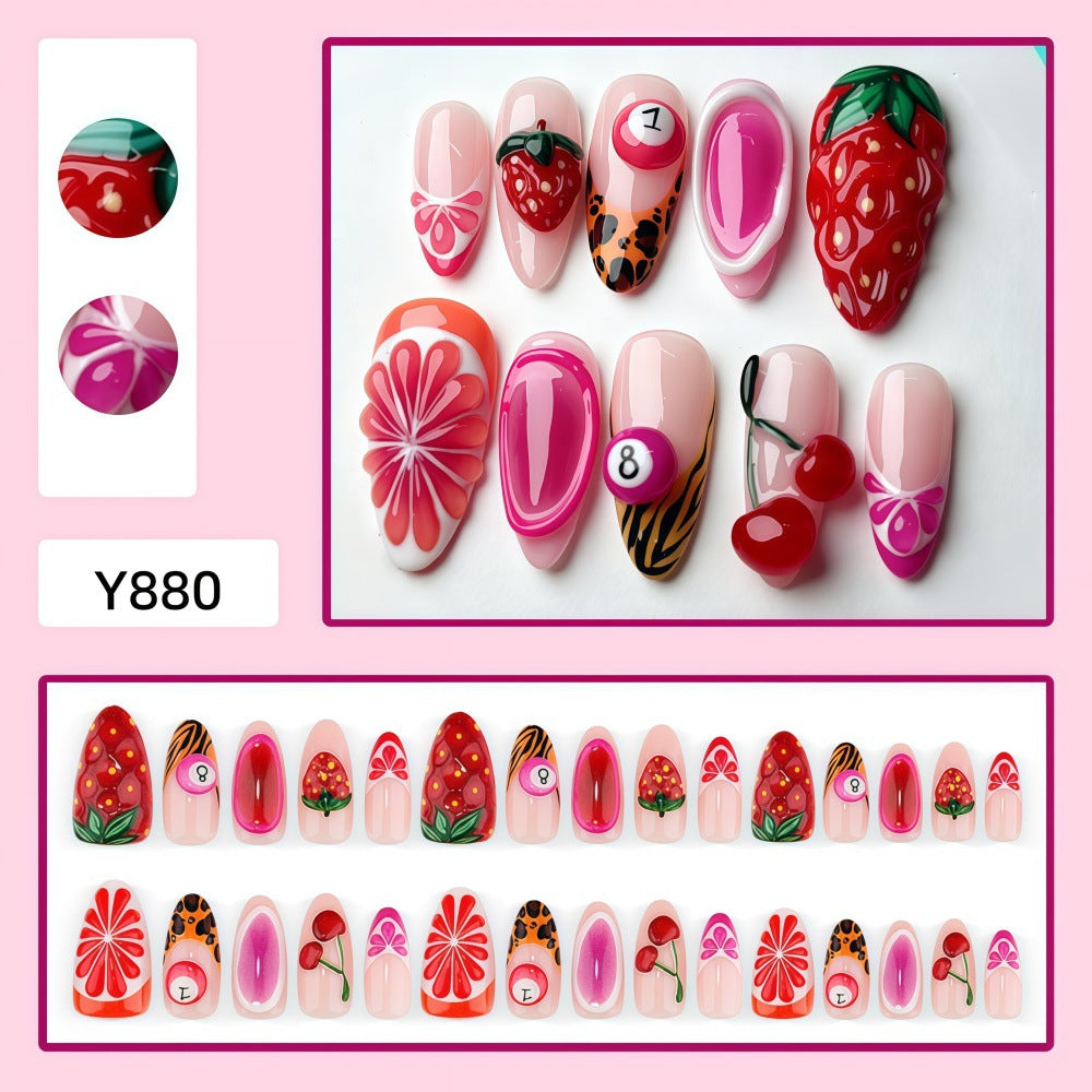 Artificial nail set with fruit motifs Kalsten