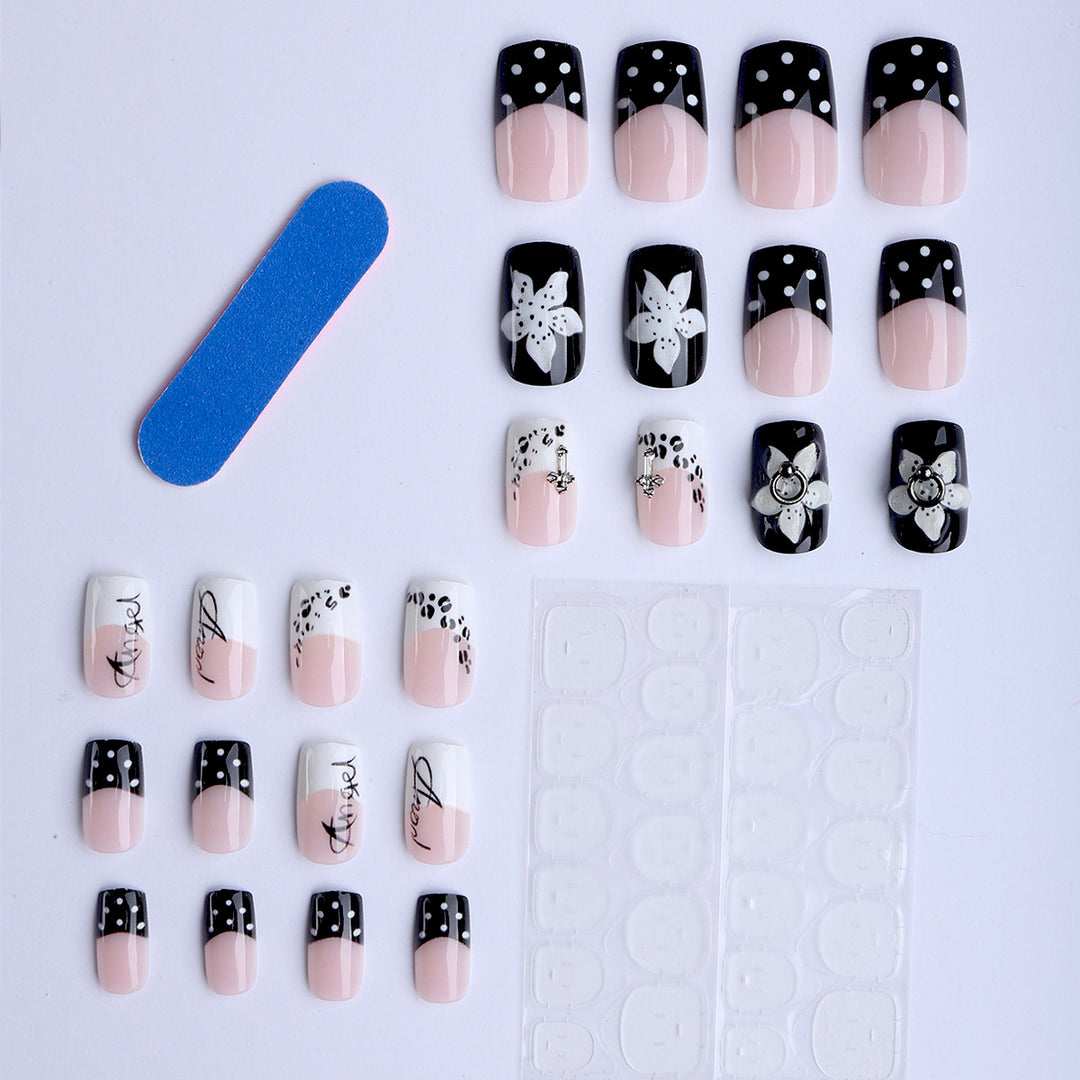 Artificial nails with Floral Design Kalsten
