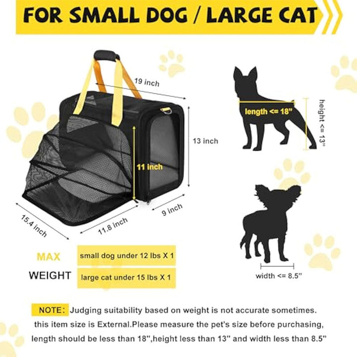 Pet carrier bag with breathable mesh Kalsten