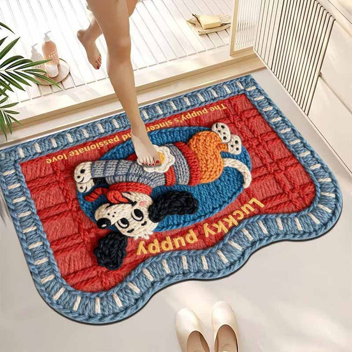 Plush Pet-Themed Area Rug