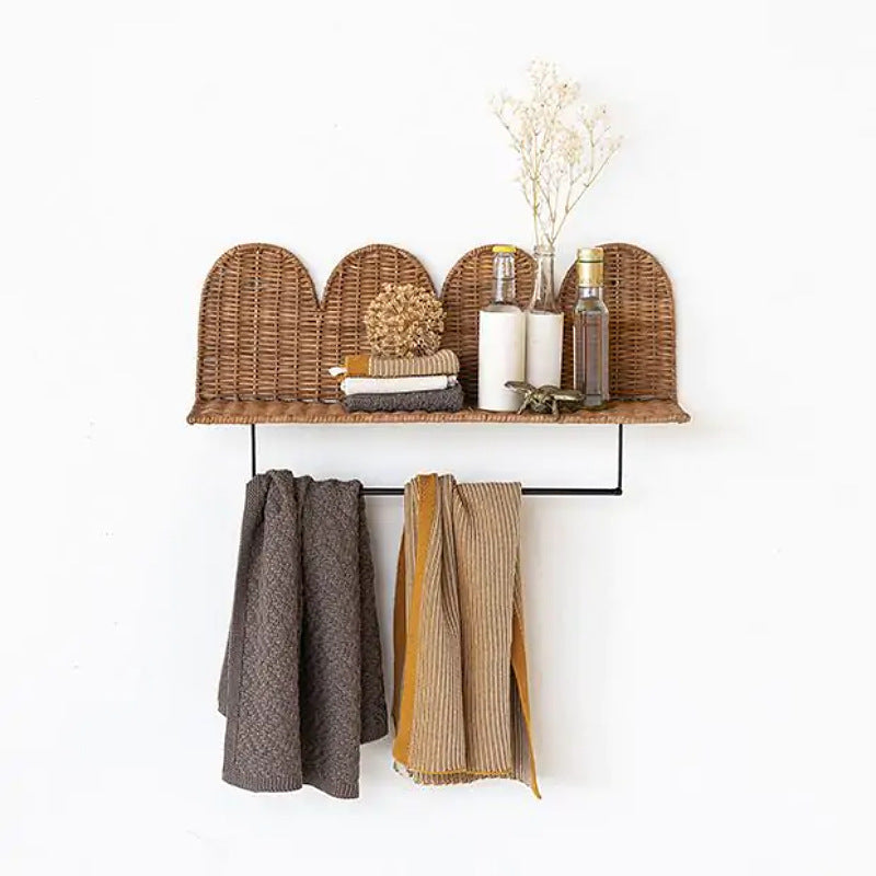 Wall shelf with woven design Kalsten