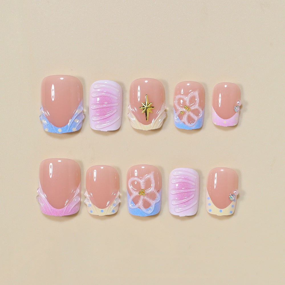 Artistic French Style Press-On Nails Kalsten