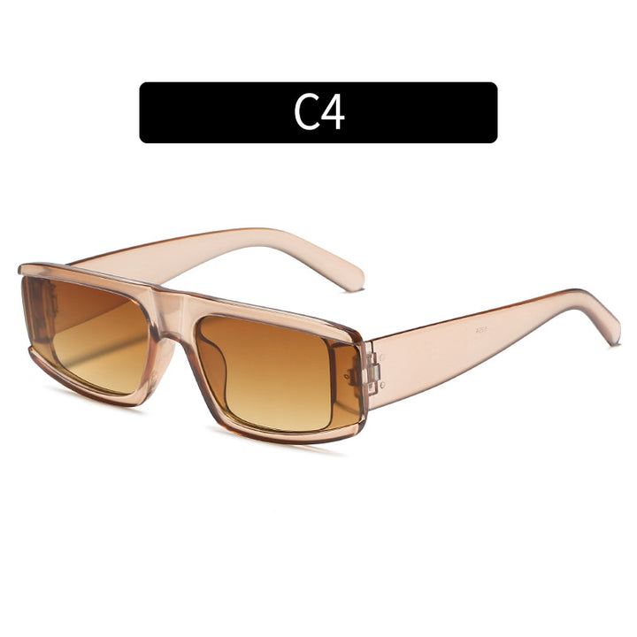 Bold Rectangular Frame Sunglasses