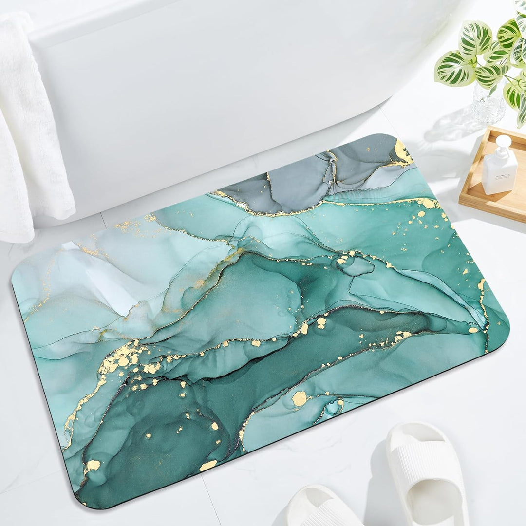 Elegant Abstract Art Bath Mat