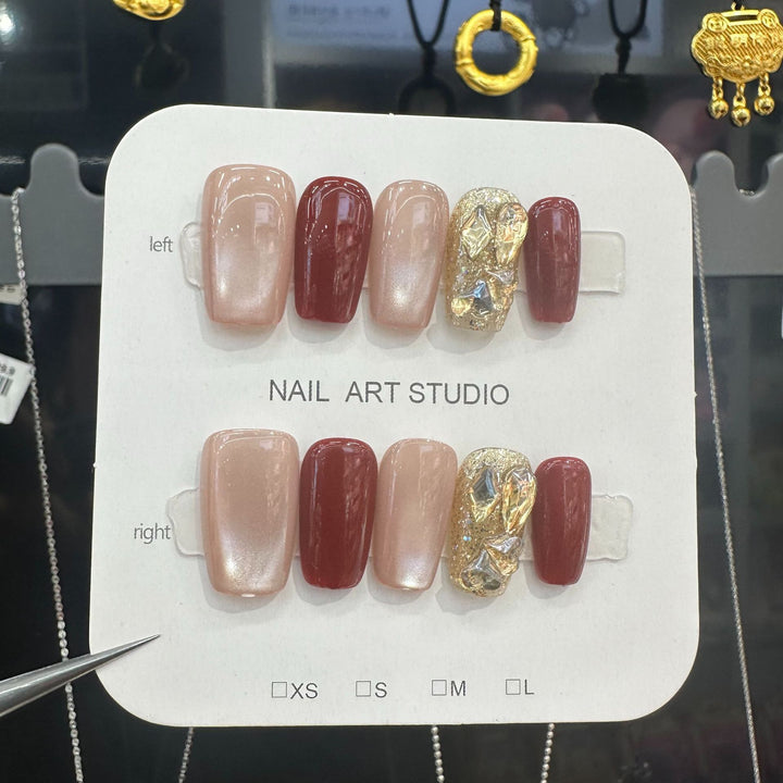 Glamorous Press-On Nail Set Kalsten