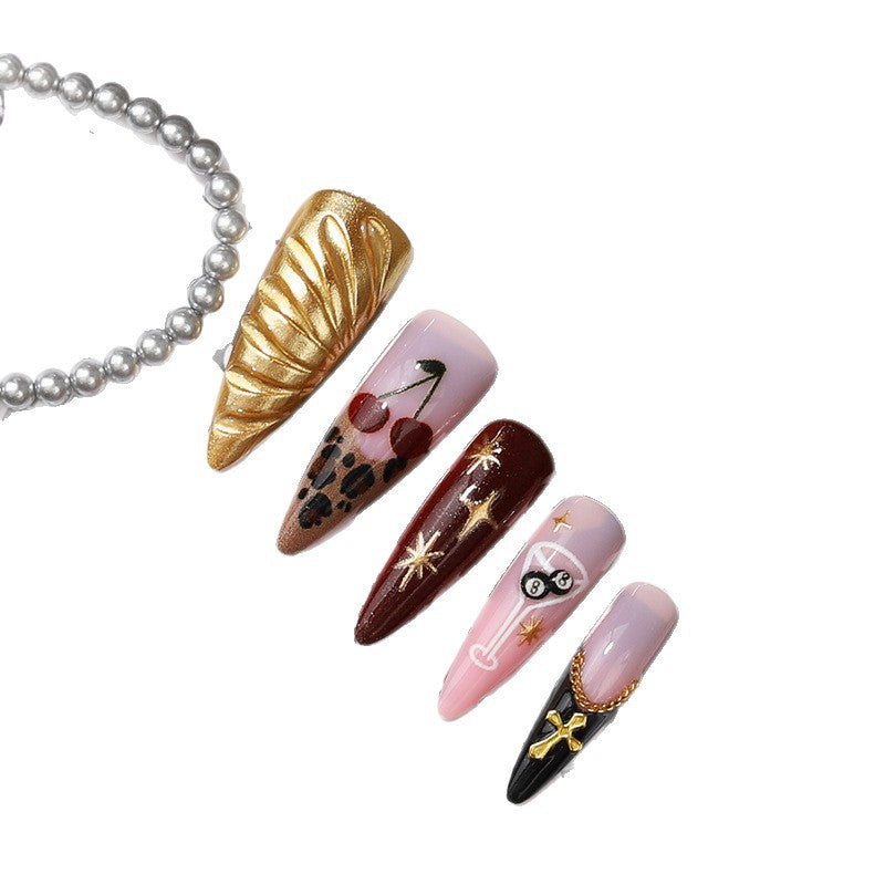 Glamorous Decorative Press-On Nail Tips Kalsten