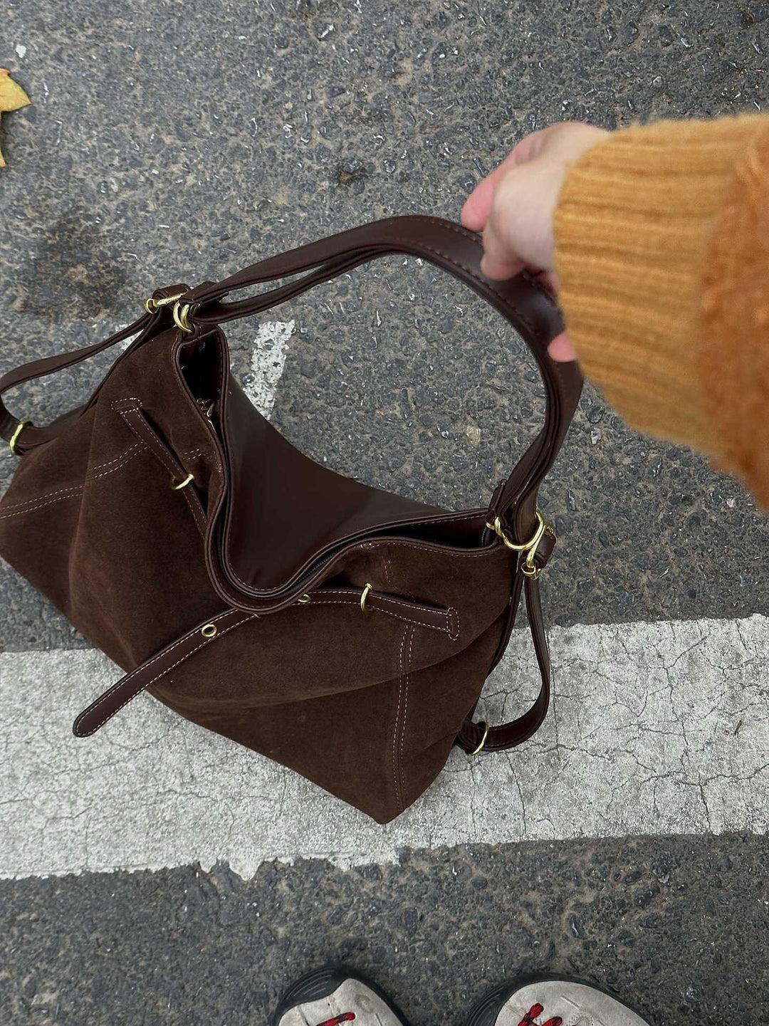 Elegant Suede Tote Bag Kalsten
