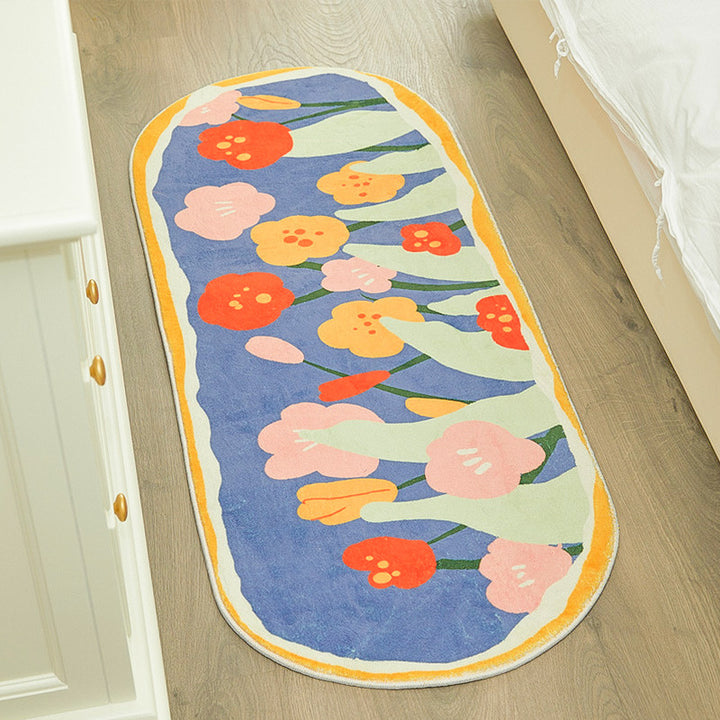 Floral-Themed Bath Area Mat