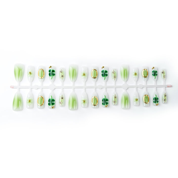 Artistic Floral-Embellished Press-On Nails Kalsten 1790636526