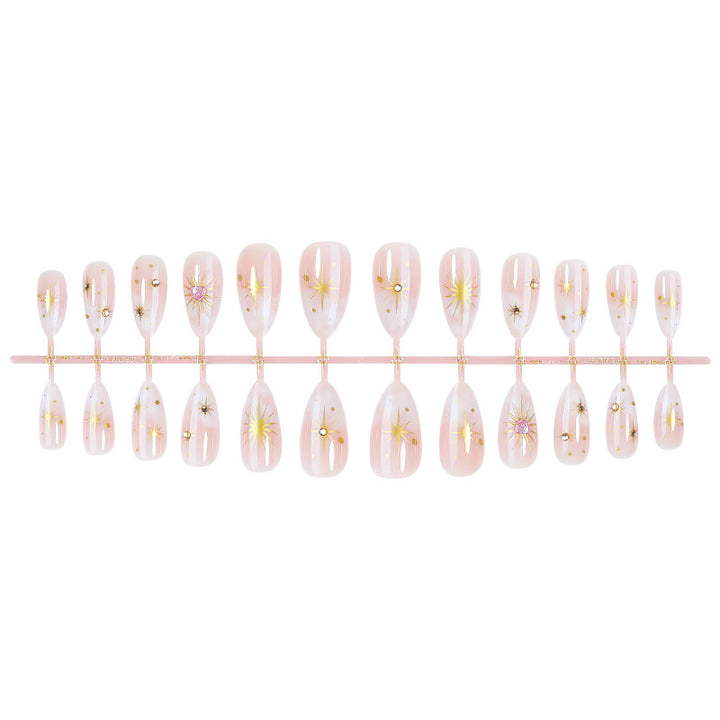 Artistic Press-On Nail Art Kit with Star Accents kalsten