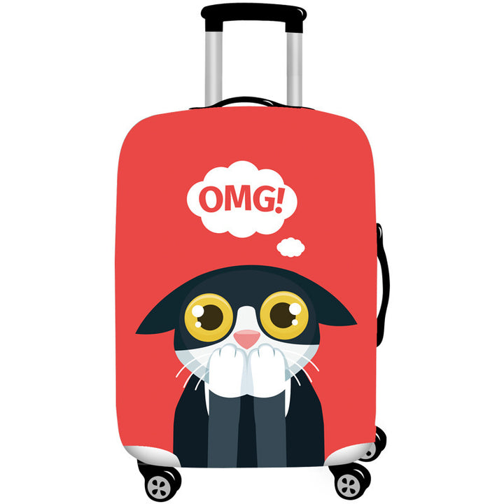 Women's Hard Shell Suitcase with Cute Cat Design Kalsten