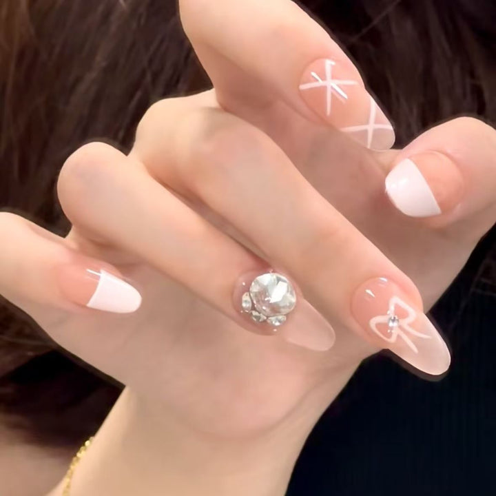 Elegant Stiletto Press-On Nail Art Kalsten