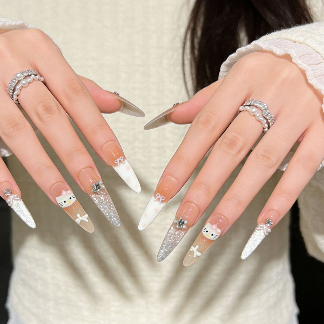 Decorative Premium Press-On Nail Extensions Kalsten