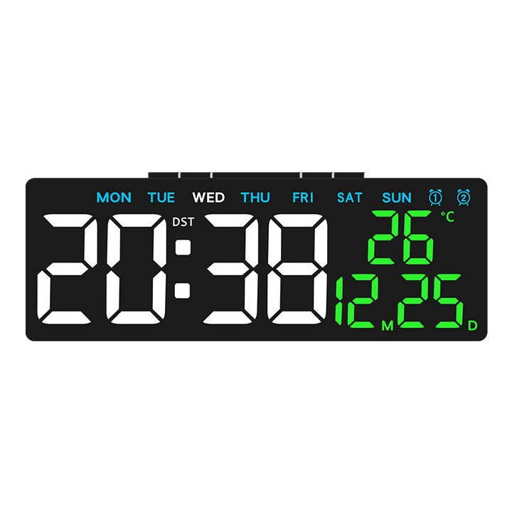 Digital weather alarm clock with large LED display and temperature display Kalsten