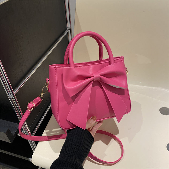 Chic Bow-Accented Handheld Bag