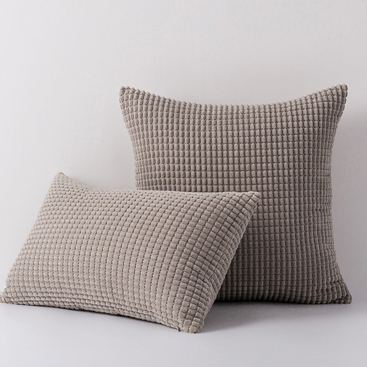 Textured Plush Decorative Pillow Set