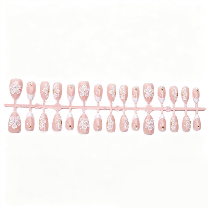 Handmade Floral Design Press-On Nail Set Kalsten