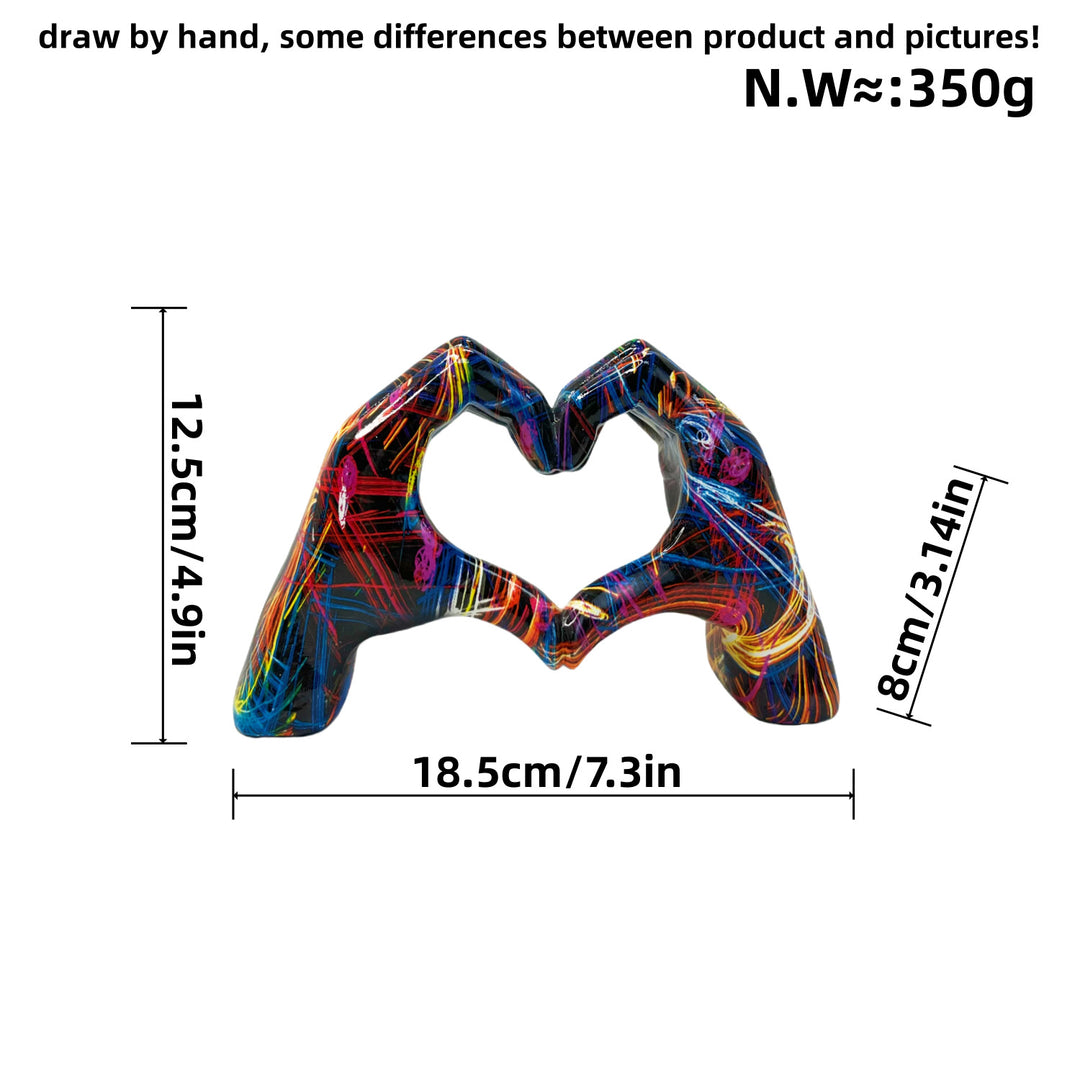 Stylish hand sculptures with colorful design Kalsten