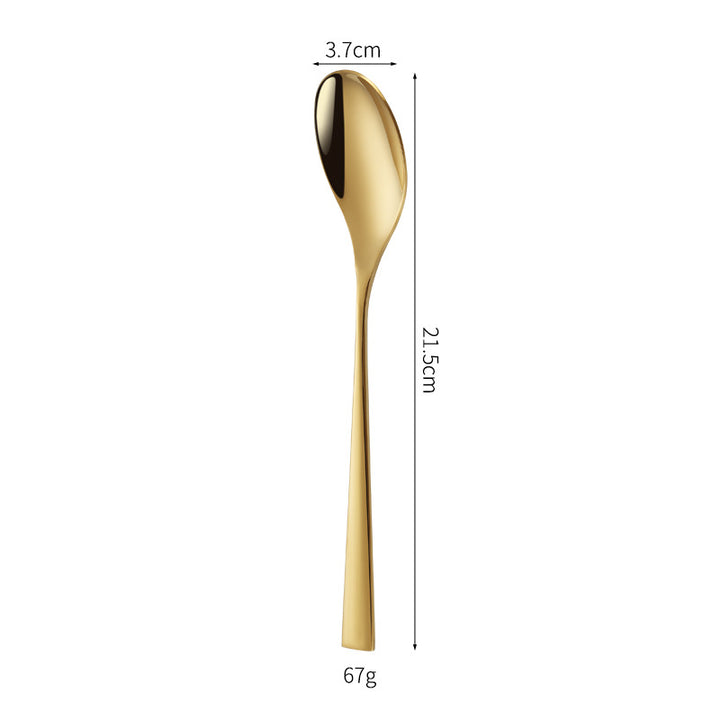 Elegant dessert knife with curved handle Kalsten