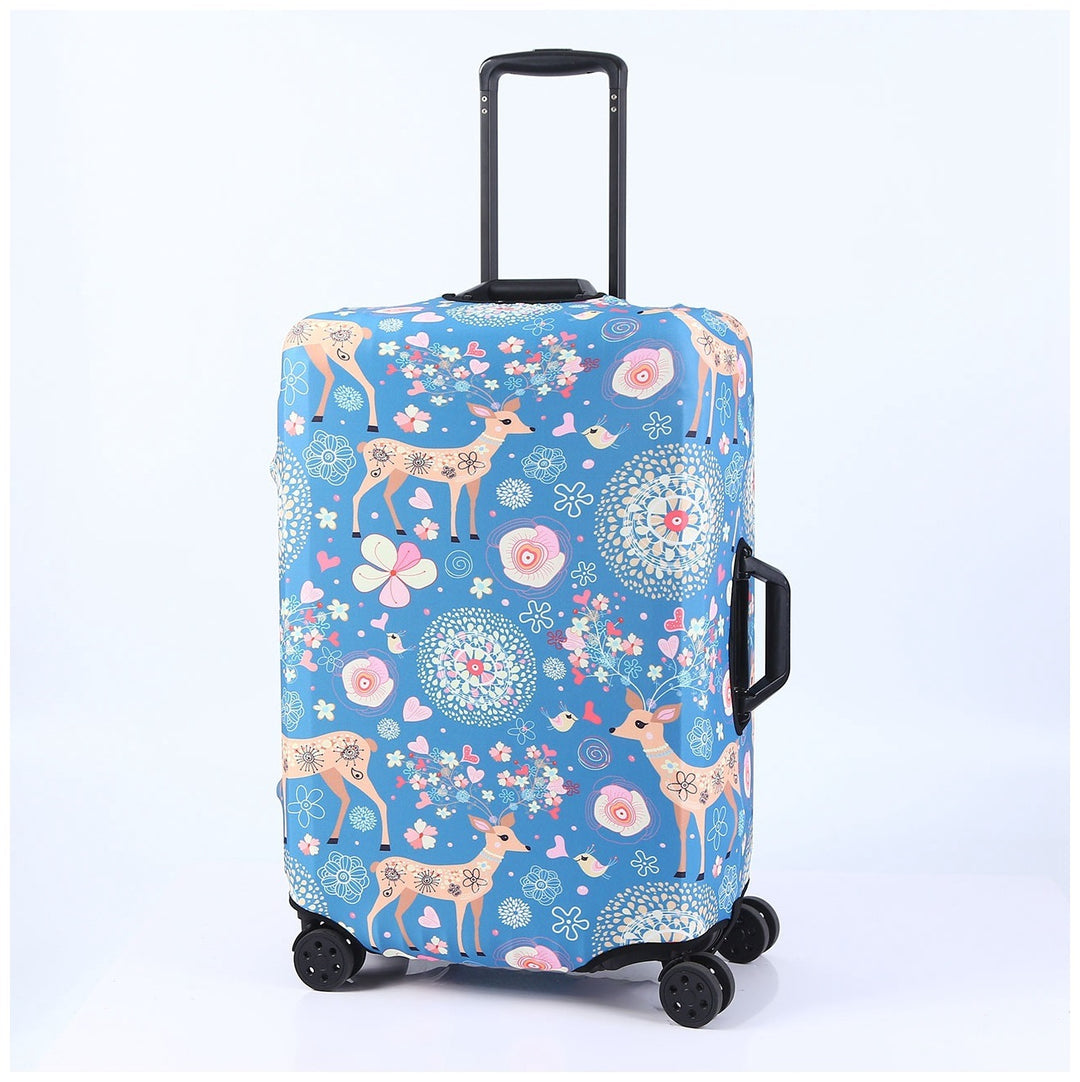 Tropical Leaf Print Hard Shell Luggage Kalsten