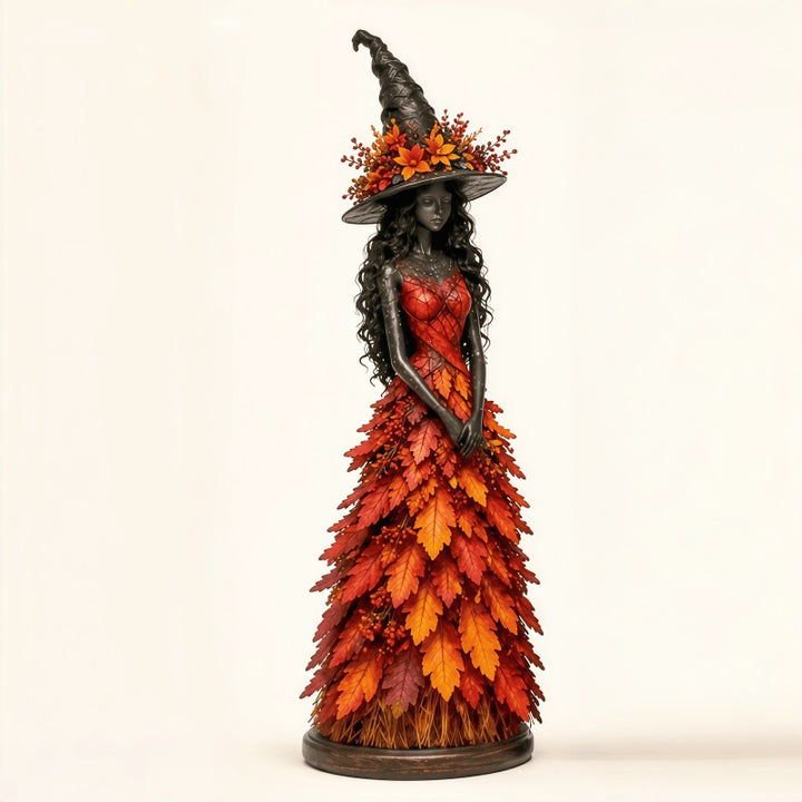 Enchanting Leafy Witch Figurine Kalsten