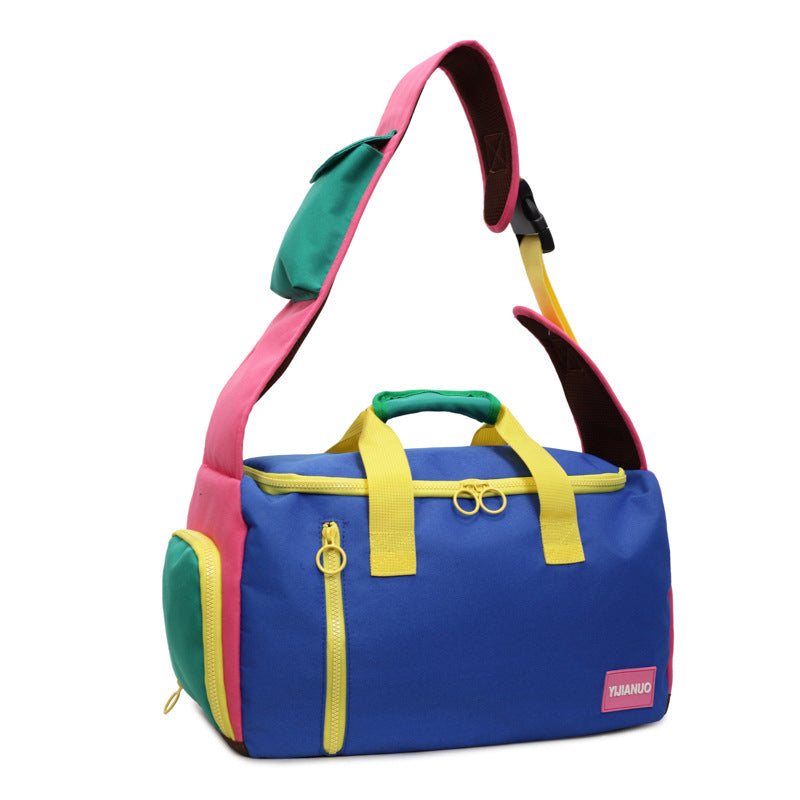 Colorful Multi-Pocket Active Travel Duffle Bag Kalsten