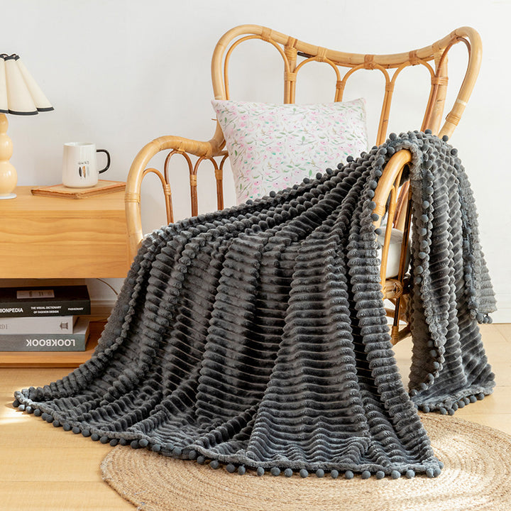 Cozy Textured Throw Blanket
