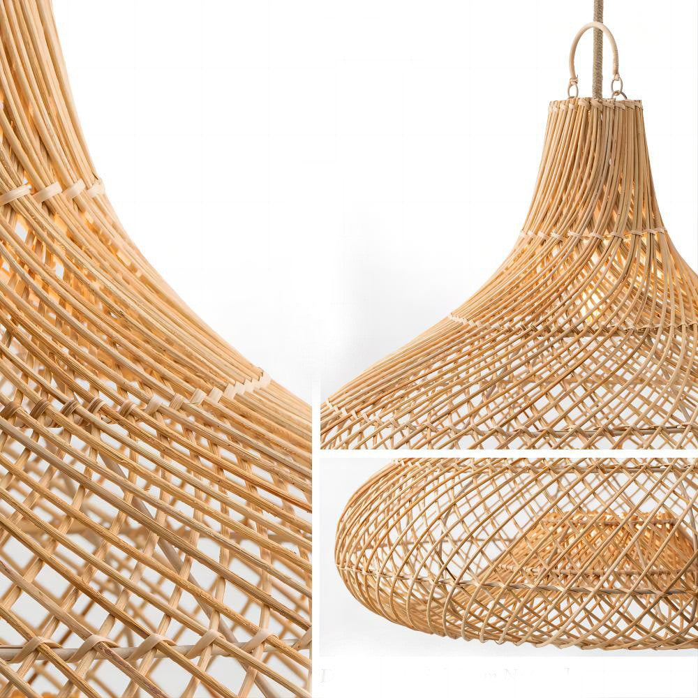 Decorative Hanging Light Made of Rattan Kalsten