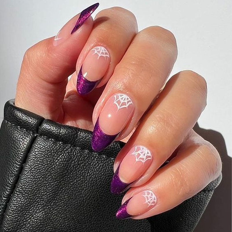 Artistic Spiderweb Press-On Nail Set Kalsten