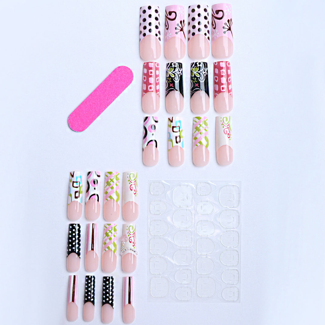 Creative Patterned Artificial Nails Kalsten