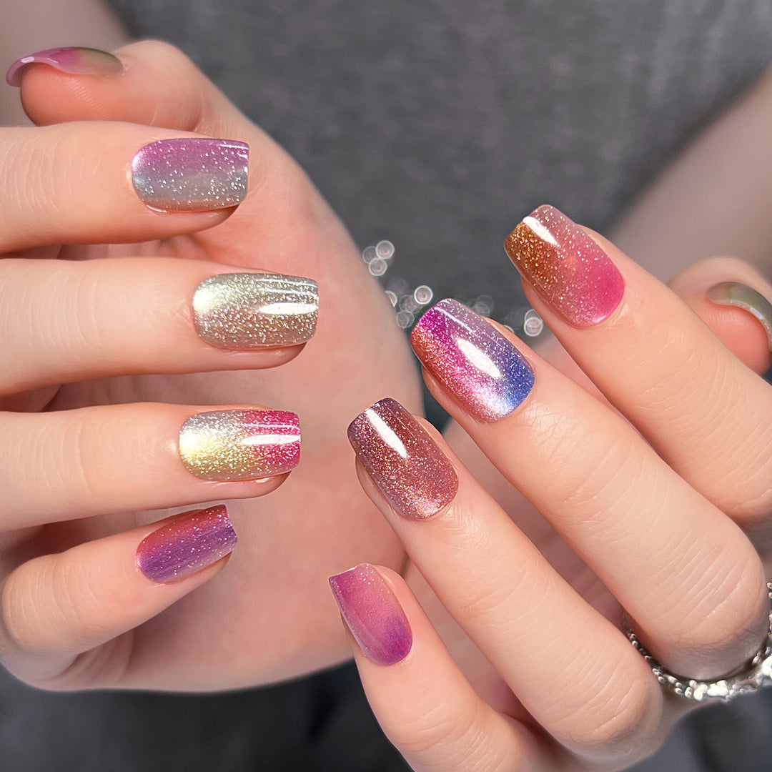 Artistic and colorful acrylic nails Kalsten