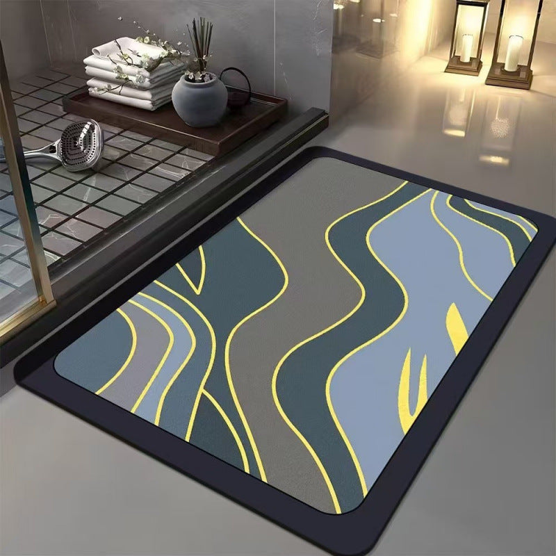 Abstract Geometric Design Bath Mat